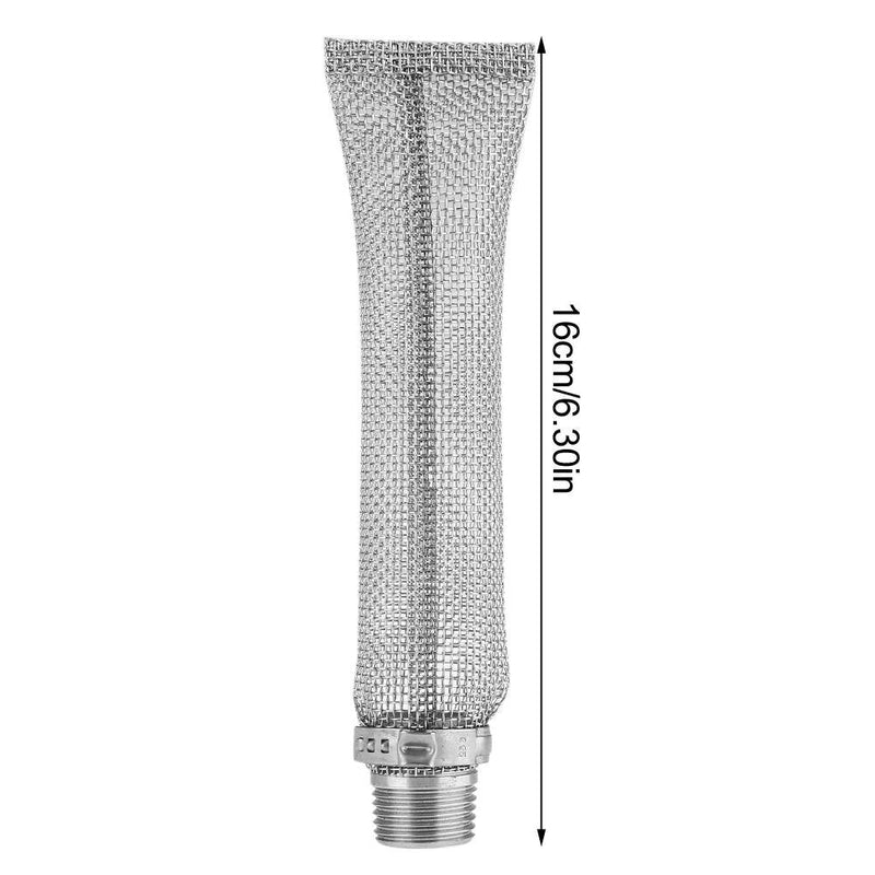 Fdit Stainless Steel Beer Filter 12" 6" Beer Brew Hop Strainer Tool for Kettle or Mash Tun 1/2"