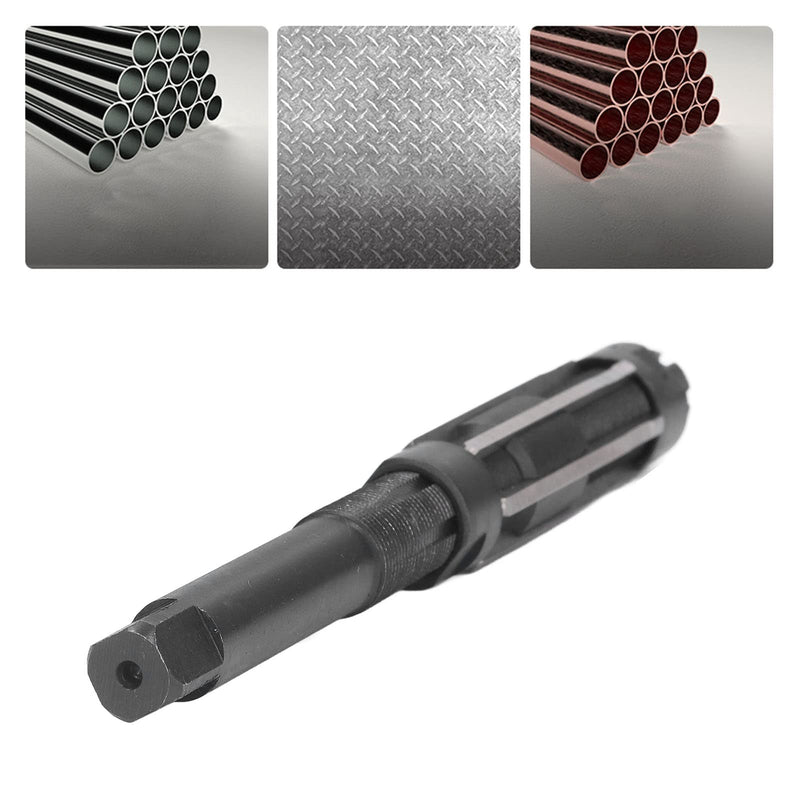 [Australia - AusPower] - Hand Reamer, HSS Reamer Cutter, High Speed Steel (HSS) Straight Shank Durable Adjustable Hand Reamer 26-29.5 mm for Working Metal Plates 