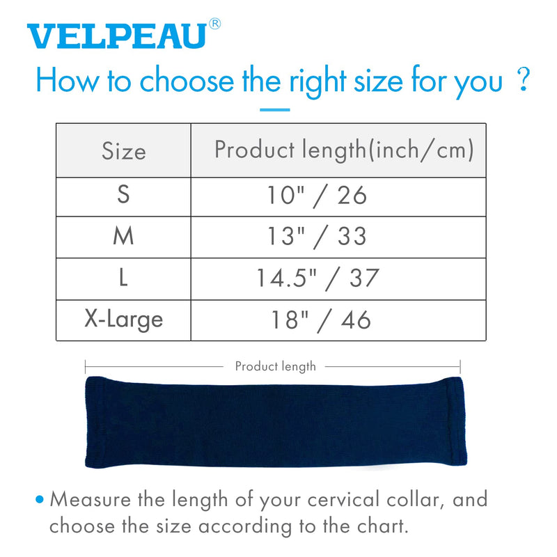 [Australia - AusPower] - Cover Sleeve for Neck Brace & Cervical Collar for Men & Women, Dust Cover, Comfortable Wearing While Sleeping, Working, Breathable Sweat-Absorbent, Quick Dry (Blue, Medium) Medium (Pack of 1) Blue 