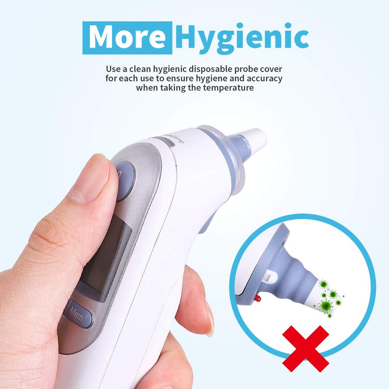 [Australia - AusPower] - CEI-CEI 400 Counts Ear Thermometer Covers - Lens Filters Refill Caps, BPA Free and Disposable (Thermometer Not Included) 