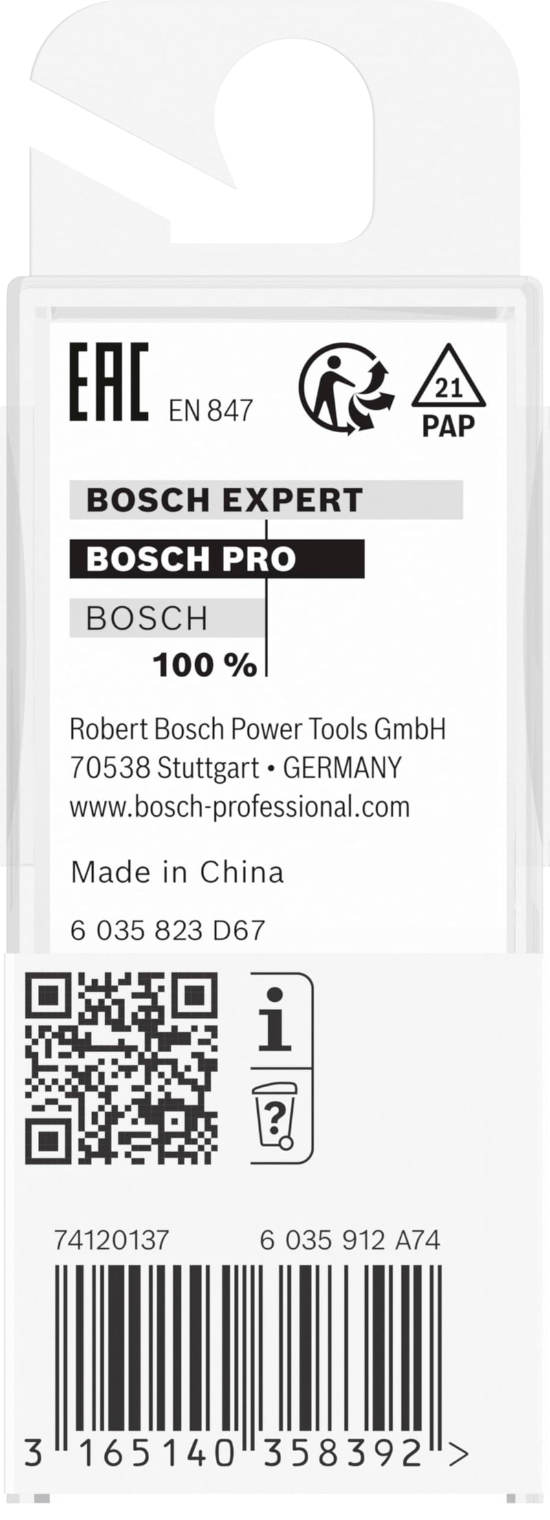 Bosch Professional Groove Cutter Standard for Wood (for Wood, Diameter 5 mm, Working Length 12.7 mm, Accessories Hand Cutter), 2608628378 Ø 5 mm 8 mm l 12.7mm