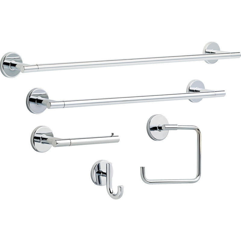 Delta 75912 Trinsic 12 in. Wall Mount Towel Bar Bath Hardware Accessory in Polished Chrome 12 inch
