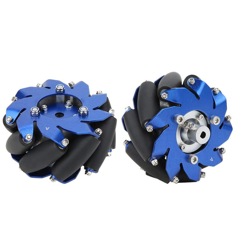 [Australia - AusPower] - 4in Mecanum Wheel Aluminum Right Wheel,45 Degree Omnidirectional Wheel Robot Drive Wheel Industrial Robot Parts, Single Wheel Load 30KG 