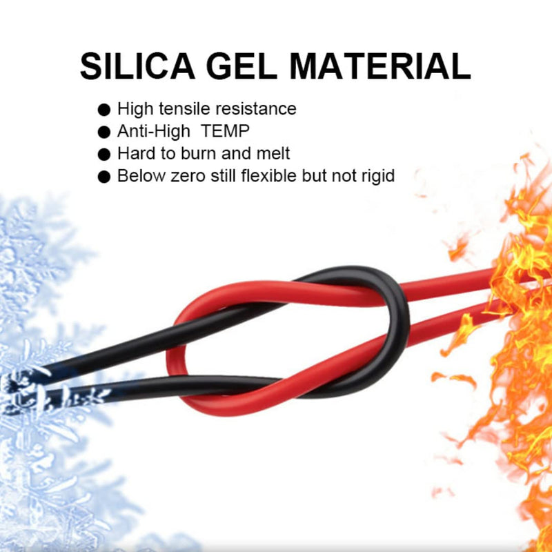 [Australia - AusPower] - Dual Alligator Clips Electrical Test Leads,Insulation Car Battery Test Lead, for Multimeter Leads,Jumper Wires Alligator Clips Length 3.3 ft/1m 2 Pcs (Black & Red 