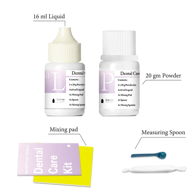 [Australia - AusPower] - Zinc Oxide Eugenol Cement Dental Care Kit Glue for Crowns & Bridges Filling(h1-001) 