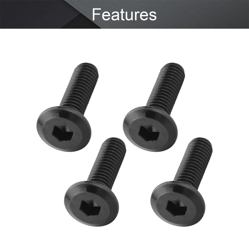[Australia - AusPower] - MroMax M6 Binding Screws, M6 x 20mm Carbon Steel Binding Screws and Rivet Socket Cap Connecting for Binding Baby Bed Furniture, DIY Leather, Scrapbook and Photo Albums 10Pcs 