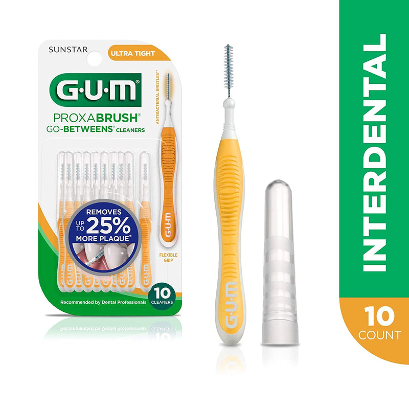 [Australia - AusPower] - GUM Proxabrush Go-Betweens Cleaners, Ultra Tight 10 ea (Pack of 2) 