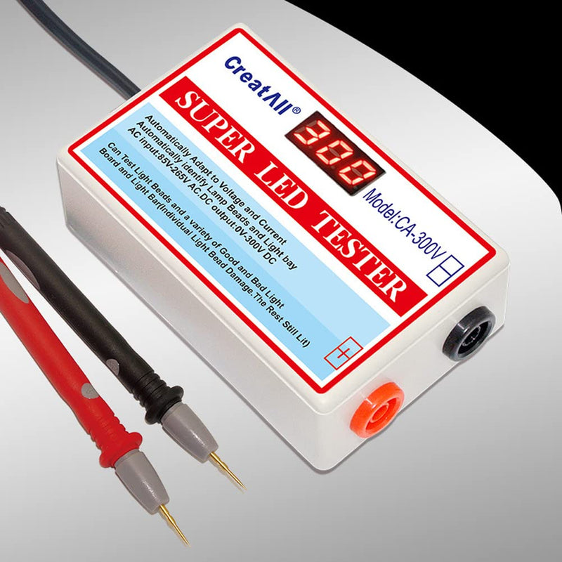 Weytoll TV Backlight Tester LED AC 300V Lamp Beads Light Bar TV Backlight Capacitance Tester Diode Voltage with Switch