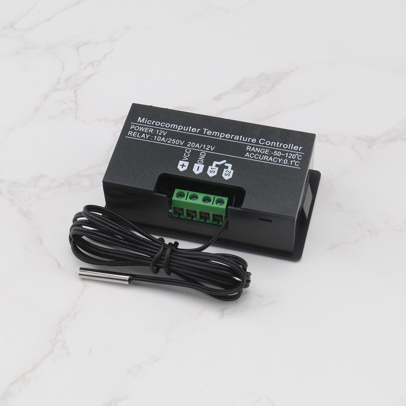 [Australia - AusPower] - The Lord of the Tools Pack of 2pcs W3230 LCD Digital Thermostat DC 12V 20A Digital Temperature Controller Regulator LED Thermostat Switch Sensor Thermostat Range -50-110 Degrees 
