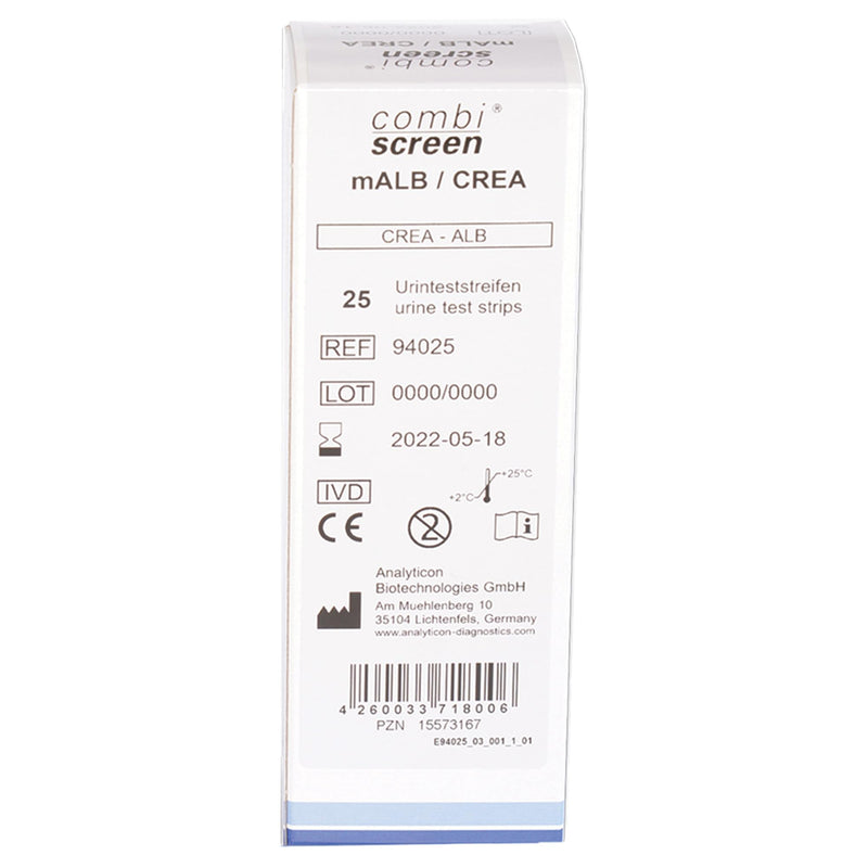 [Australia - AusPower] - ANALYTICON - Visual Test for Microalbuminuria Detection, Pack of 25, 24056 