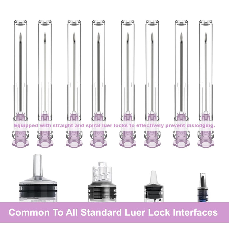 [Australia - AusPower] - 18G 1.5 Inch Luer Lock Needle, Industrial Dispensing Accessories, Individually Wrapped, Pack of 100, Lab Tools, Suitable for Refilling Liquid, Inks 18G 1.5 Inch (38mm) 