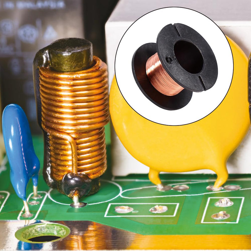 [Australia - AusPower] - 0.1mm Copper Wire, 5PCS Enameled Jumper Wire Enamele Magnet Winding Electrical Conductivity Insulation Enamelled Repair Line Connecting Precision Motherboard Soldering Transformer Inductors 