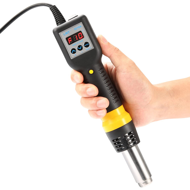 LRT 8018A 600W Digital Hot Air Rework Station for PCB & SMD Repair | LED Display, Fast Heat-Up, Adjustable 100–500°C, 3 Nozzles, Stable Airflow for PCB, IC Chip & Phone Repair