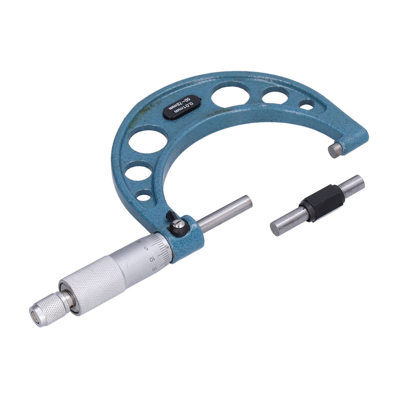 [Australia - AusPower] - External Micrometer, Thickness Micrometer, Stainless Steel, High Precision Thickness Measuring Tool with Wrench 0.01 mm (50-75 mm) 50-75mm 