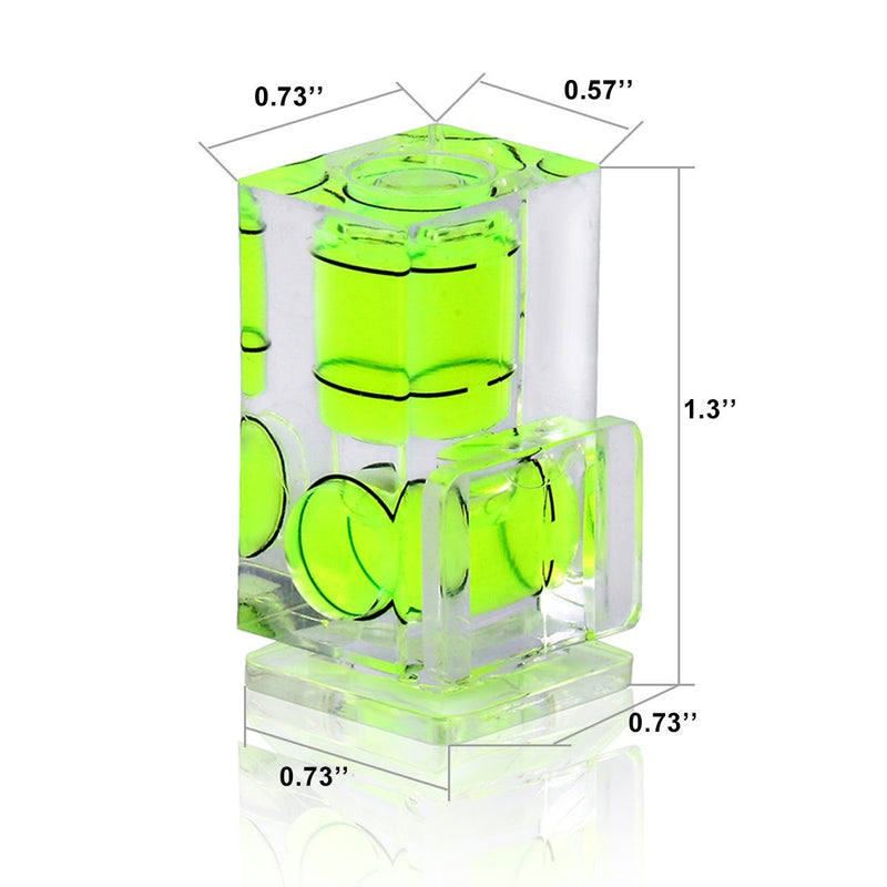 [Australia - AusPower] - 6 Pack Hot Shoe Level, Hot Shoe Bubble Level Camera Hot Shoe Cover 2 Axis Bubble Spirit Level for DSLR Film Camera Canon Nikon Olympus,Combo Pack - 2 Axis and 1 Axis 1 Axi & 2 Axis 