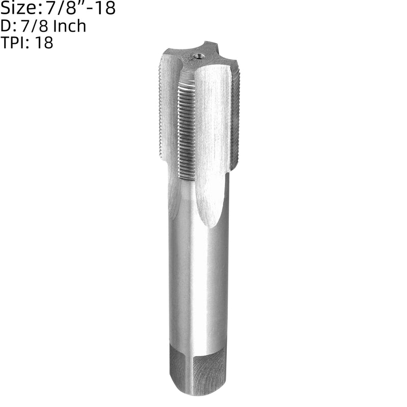 Burkit 7/8"-18 UN Tap and Die Set, 7/8 x 18 UN Machine Thread Tap and Round Die Right Hand