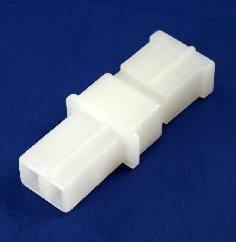 [Australia - AusPower] - 3-PACK (2 Pin) 15A, 250/VAC/VDC Male & Female White Connector, Commercial MATE-N-LOK Free Hanging 2-Pin (White) 