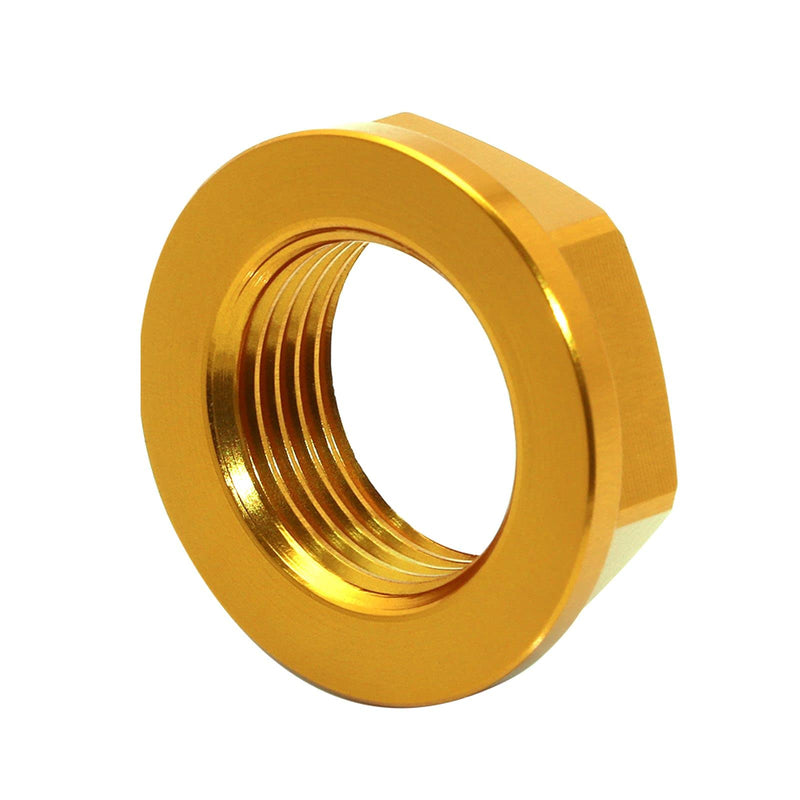 [Australia - AusPower] - M18 Front Wheel Axle Lock Nut Bolt Accessories for Yamaha YZ250F YZ250FX Kawasaki KX125 KX250 Suzuki RM-Z250 DR-Z400E 2000-2021(Gold)… gold 