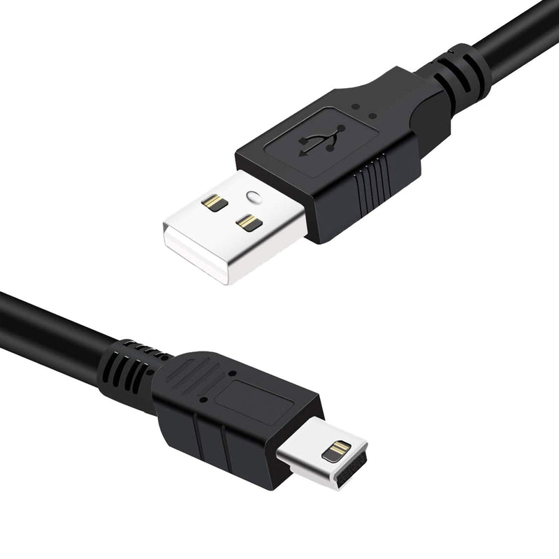 [Australia - AusPower] - Suptig Charging Cable Mini USB Charging Cable 2 Pack Compatible for Gopro Hero 4 Silver Hero 4 Black Hero 3+ Silver Hero 3+ Black Hero 3 White Hero 3 Black Hero 3 Silver Hero 2 Hero 1(Black) 