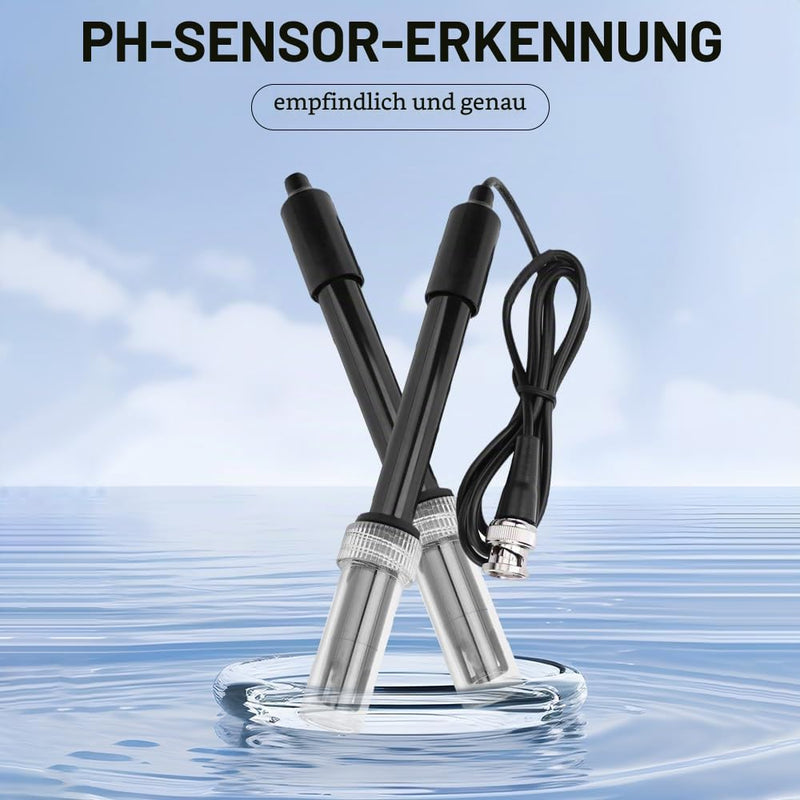 PH Probe, PH Electrode with BNC Plug, 0-14 PH Sensor for Pool Aquarium, Precise Values, Response Time 5s