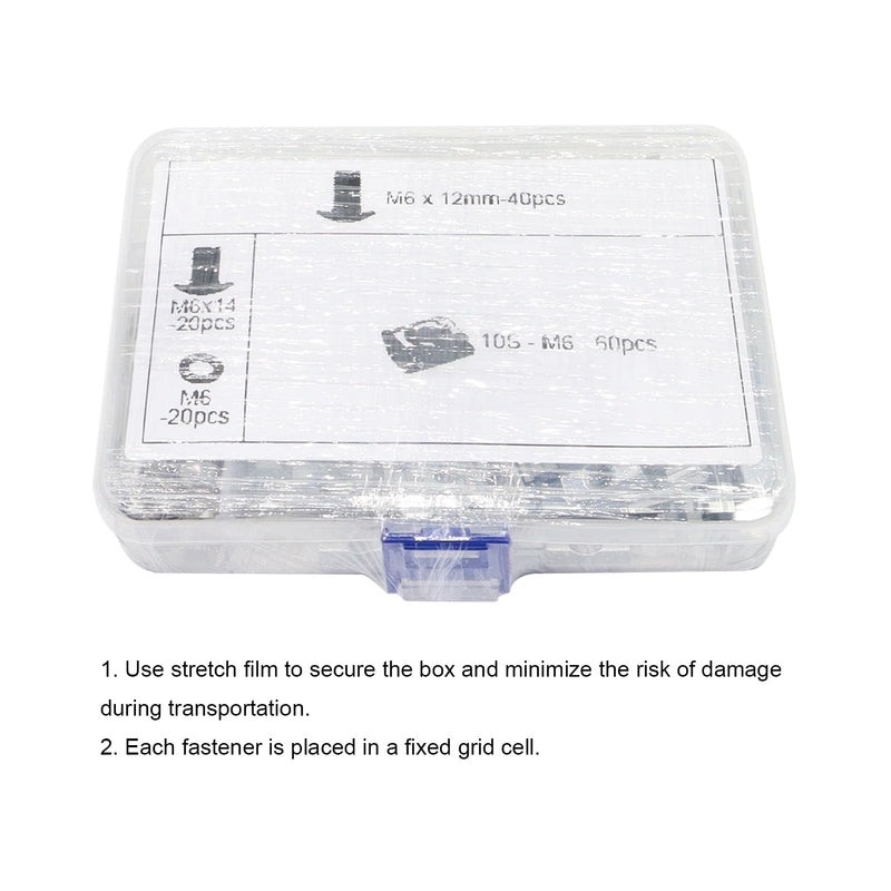 [Australia - AusPower] - 140Pcs 1010 Aluminum Extrusion M6 Hardware T Slot Nut and Bolt Screw, 40Pcs M6x12, 20Pcs M6x14 and Washers, 60Pcs 10 Series Extruded T Slide Nut for 1010 1020 2525 Extrusion Accessories 
