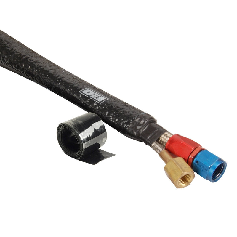 Design Engineering Fire Sleeve and Tape Kit 3/4" I.D. x 3ft – High-Temperature Heat Protection for Wires, Hoses, Cables, Tubing