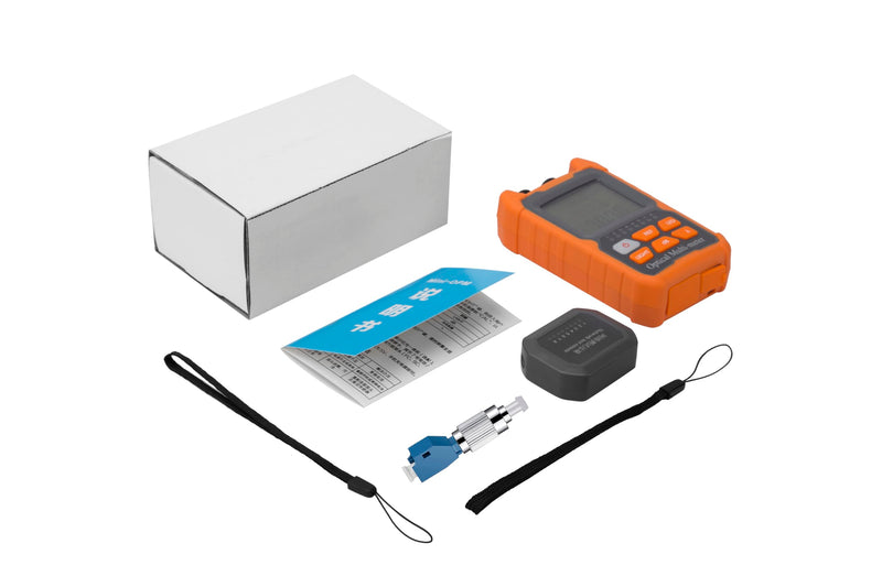 [Australia - AusPower] - Fiber Optic Tester Portable Fiber Light Power Meter FC/SC/ST Universal Interface -50~+26dBm Built-in 2mW Visual Fault Locator (OPM&VFL) with 1pc FC to LC Adapter 1 