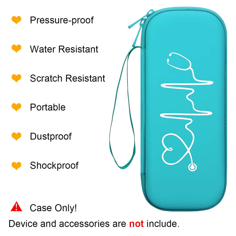 [Australia - AusPower] - BOVKE Emerald Stethoscope Case with 12Pcs Nurse Supplies Kit 
