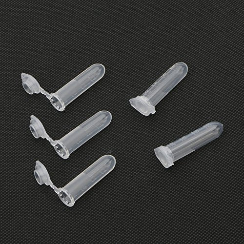 Plastic Vials 2ml 100 Pcs Laboratory Sample Vials | Sample Storage Container Snap Lock Tapered Base Lab