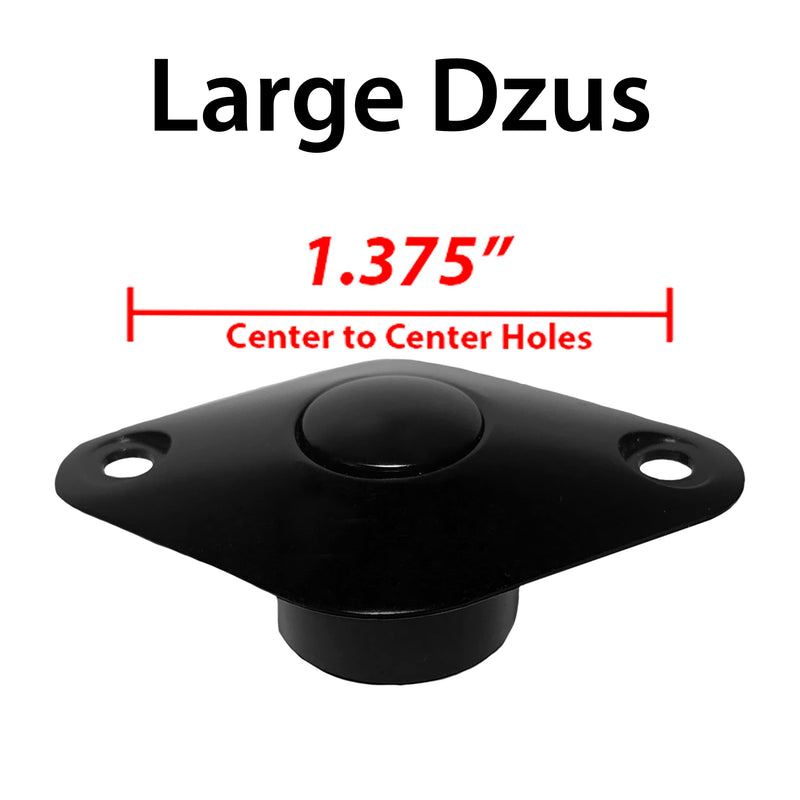 [Australia - AusPower] - Dzus Large Push Button Retro Quick Latch Release Black 1.375 Large-Dzus-Black 