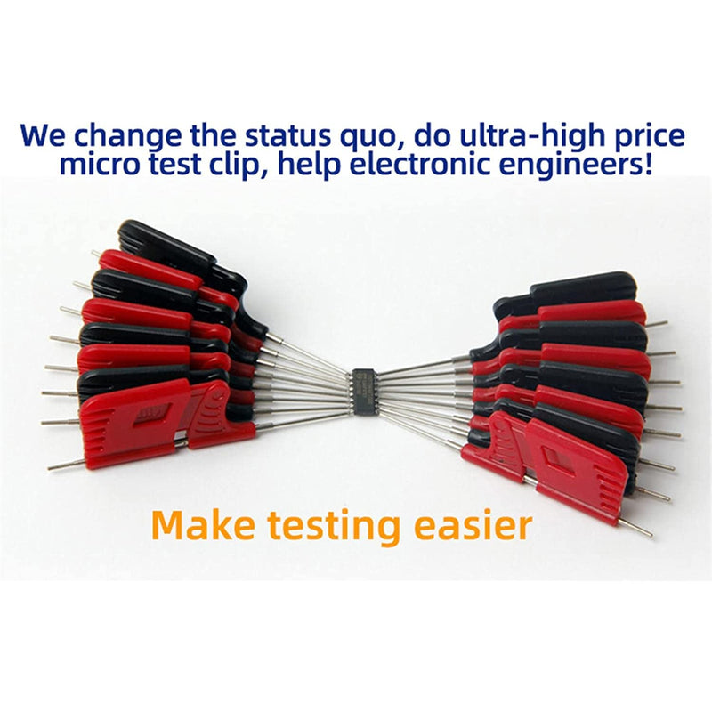 [Australia - AusPower] - SDK08 Test Clip Ultra Small Clip Chip Foot Clip Micro IC Clamp SOIC/TSSOP/TSOP/SSOP/MSOP/PLCC/QFP/TQFP/LQFP/SMD IC Test Chip Mini Chips Adapters 