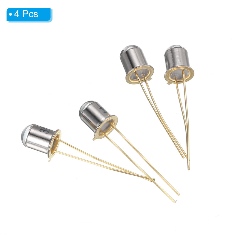 [Australia - AusPower] - PATIKIL 5mm Photodiode, 4 Pack Photo Transistors Photodiodes Light Sensitive Diode Sensors Round Lens for Electronic Project 