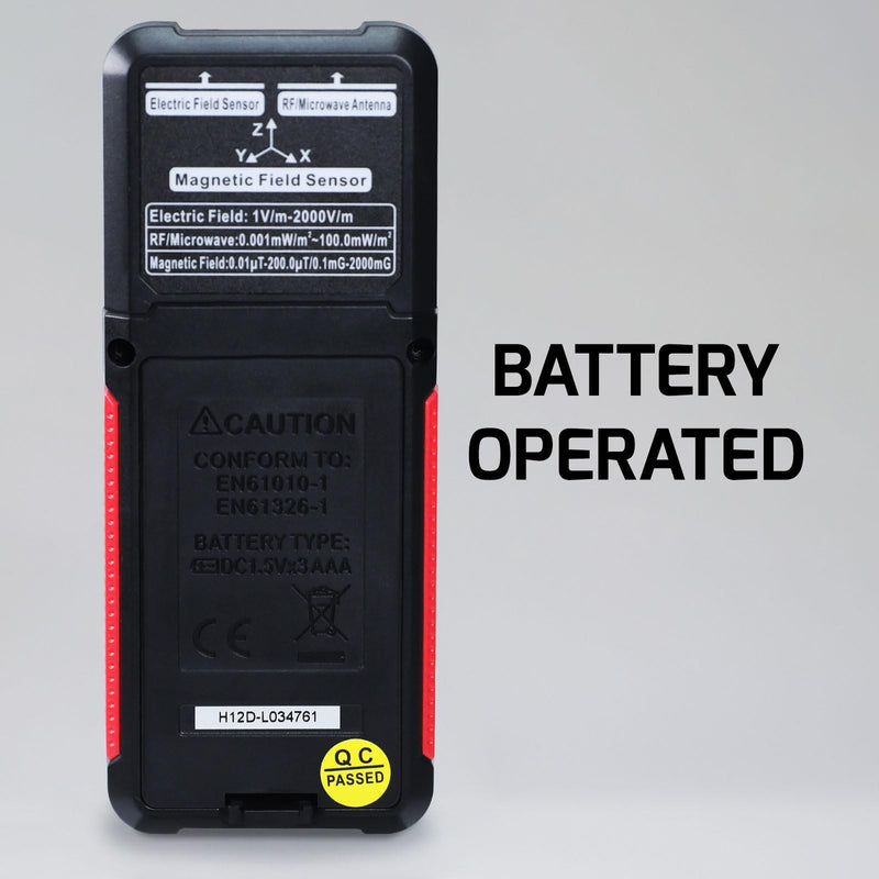 [Australia - AusPower] - EMF Meter Radiation Detector Digital Electromagnetic Fields Handheld EF/MF/RF Electromagnetic Radiation Meter with LCD Alarm EMF Inspections for Home, Office, Outdoor EF/RF/MF (EMF meter) 