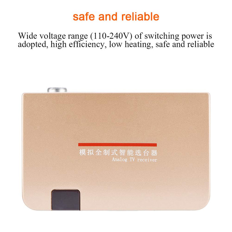 RF to Converter, to RF Modulator, All Standard Converter Analog TV Receiver Adapter Remote Control 100 to 240V (US Plug 110V to 220V)