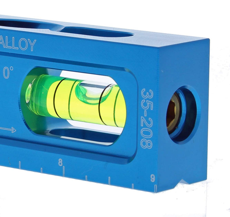[Australia - AusPower] - IDEAL Electrical 35-208 Electrician Level CNC Machined Aluminum Level with 5 Acrylic Vials, Magnetic Jaw 