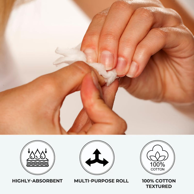 [Australia - AusPower] - ForPro Professional Collection Premium Cotton Roll for Cosmetic Application and Product Removal, White, 12” Wide, 1 Lb. 