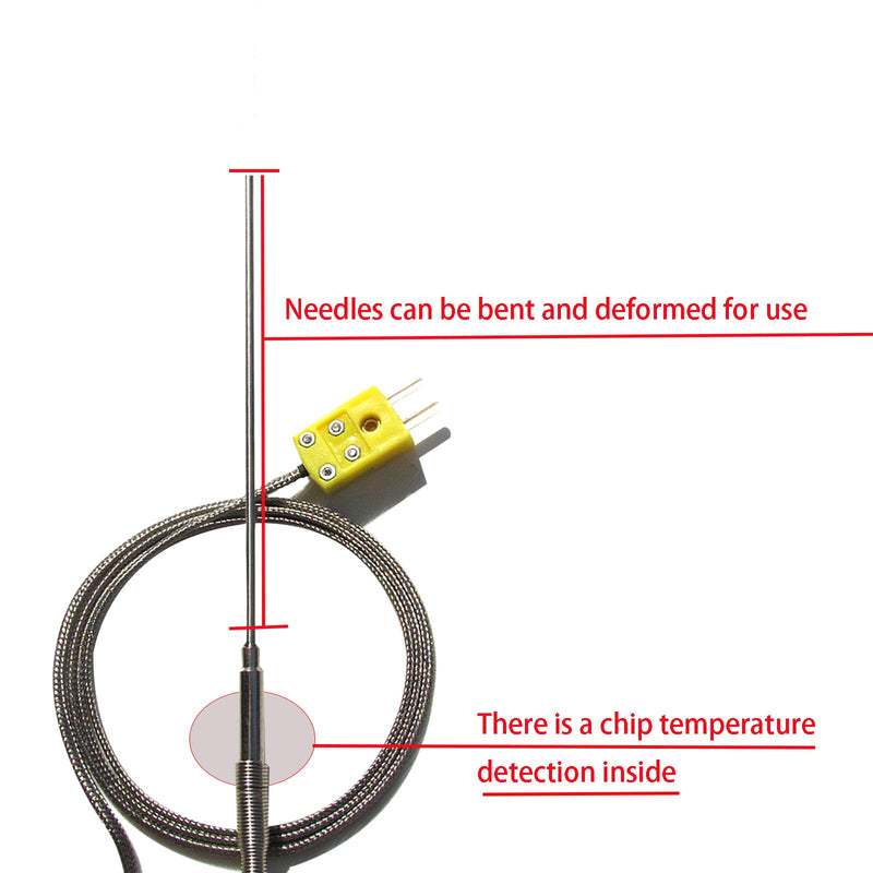 [Australia - AusPower] - TL1915SL K Type thermocouple Probe -50°F to 1100°F Probe Length 6/0.06in /40 in Cable 