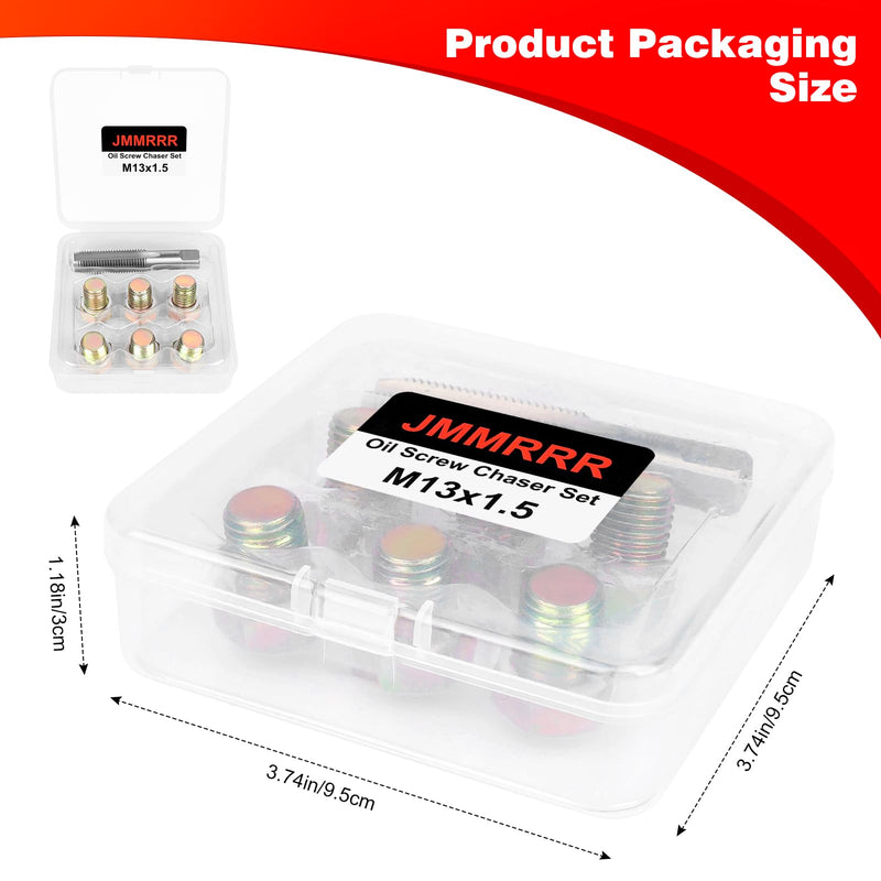 [Australia - AusPower] - Oil Drain Plug Tap Thread Repair Kit M13 x 1.5MM Oil Pan Screws Rethread Tool Oil Drain Plug Thread Repair Tool Kit 