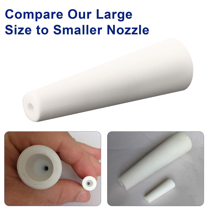 [Australia - AusPower] - Large Sand Blaster Nozzles Tips Ceramic (3/16" ID), Sandblast Gun Nozzle, Sandblasting Cabinet Parts, Rust Removal Abrasive Sandblast Machine Nozzle Replacement-1Pack 