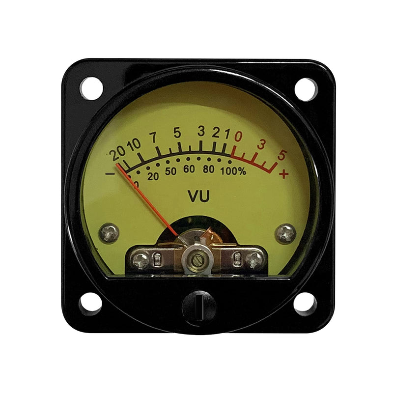 [Australia - AusPower] - Panel VU Meter,VU Meter 2 Pcs Power Amplifier Portable DB Meter High Precision VU Meter with Warm Yellow Backlight Sound Level Meter with Driver Board 