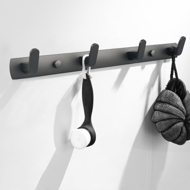 [Australia - AusPower] - ULIBERMAGNET Magnetic Hooks,Heavy Duty Coat Magnetic Rack,Strong Rubber Magnetic Hanger for Refrigerator,Metal Cabinet,Hanging Coat, Towel, Bag, Backpack(Matte Black/4 Hooks) Black Magnetic Rack with 4 Hooks 