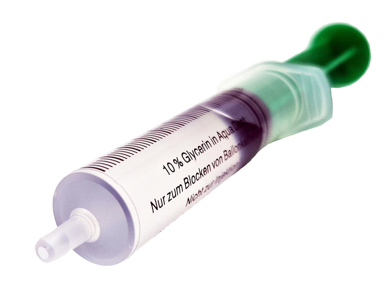 TIGA-MED Blocker Syringe 10ml - Sterile Individually Packed | Water Glycerine Blend Against Balloon Diffusion | For Balloon Catheters & Urinary Bladder Catheters | Pack of 5