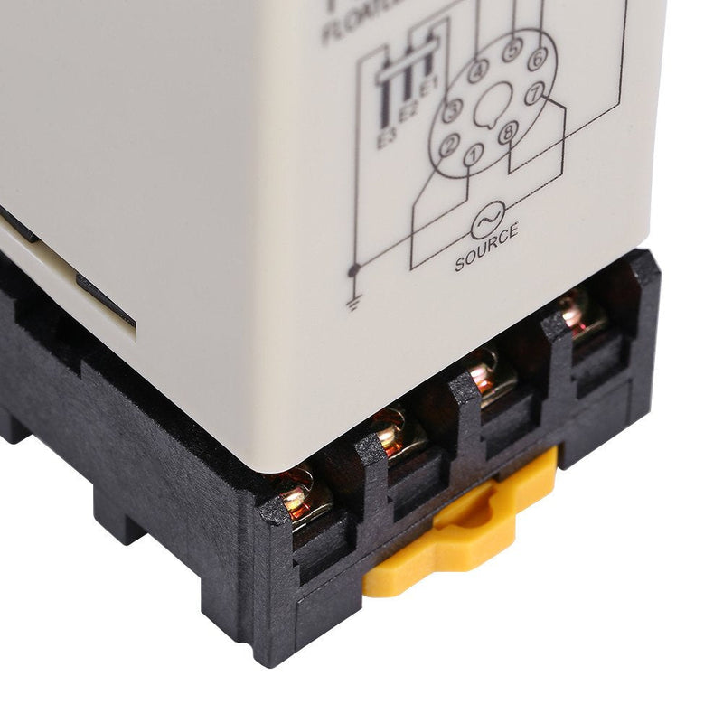 [Australia - AusPower] - Liquid Water Level Sensor, Floatless Level Switch, C61F-GP AC220V 50HZ/60HZ Liquid Level Controller with Base for Water Industry 