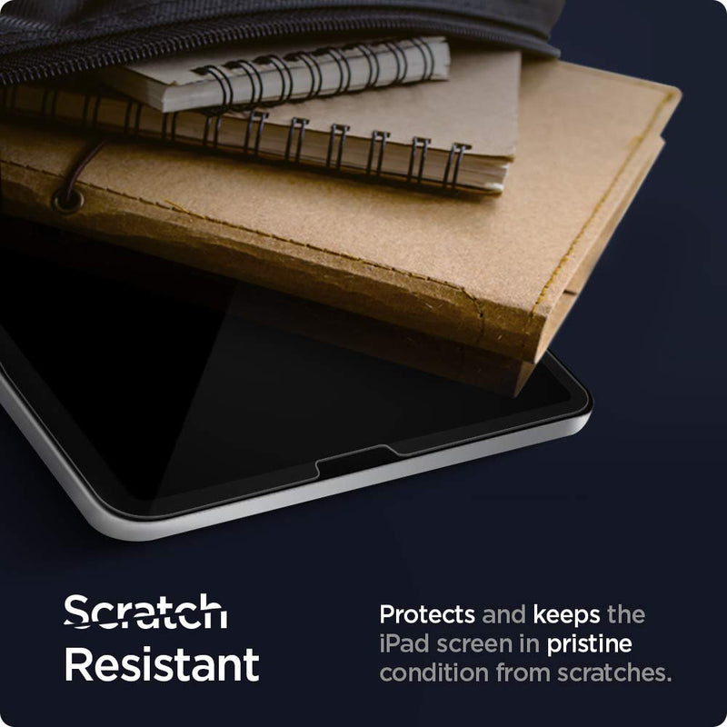 [Australia - AusPower] - Spigen Glas.tR EZ Fit Tempered Glass Compatible with iPad Pro 11 Inch M2 2022, iPad Pro 11 Inch 2021/2020/2018, iPad Air 5 2022, iPad Air 4 2020, Scratch Resistant, 9H Screen Protector 