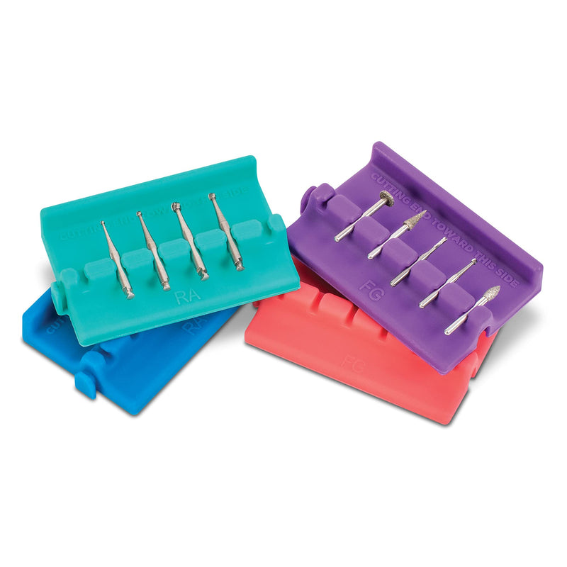 [Australia - AusPower] - Practicon Bur Safe Bur Holders, Green, Pack of 4 