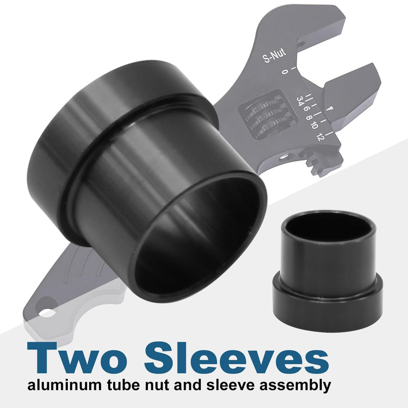 [Australia - AusPower] - 10AN 5/8'' Sleeve Fitting and Female Hardline Tube Nut for OD Aluminum Tubing (2 Pcs) 