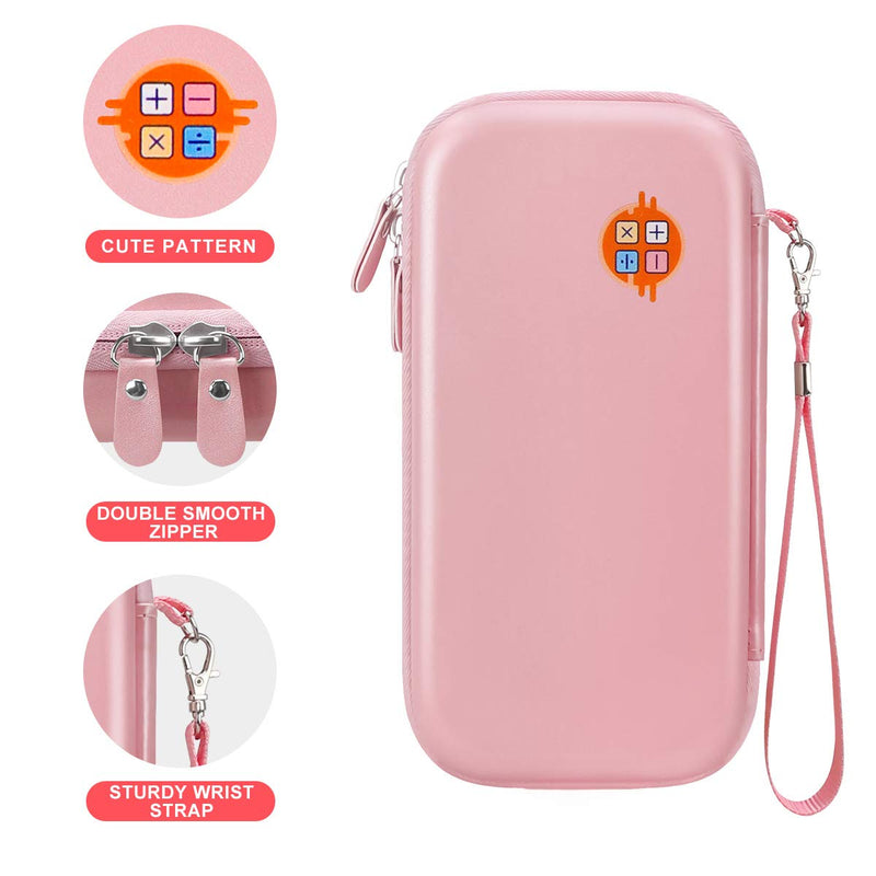 [Australia - AusPower] - Canboc Carrying Case for Texas Instruments TI-30XS/ TI-36X Pro MultiView Scientific Calculator, Mesh Bag fit Cable, Batteries, Pens and Other Accessories, Rose Gold (Case Only) 