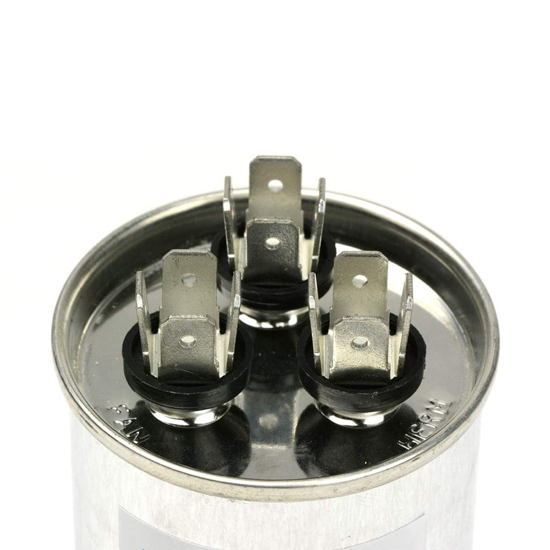 [Australia - AusPower] - 2 Pack TEMCo 35+5 uF Dual Run Capacitor CBB65, 35/5 MFD, 370-440V, Round, 50/60Hz | for HVAC AC Fan, Motor, Blower Applications 2 35/5 uf 