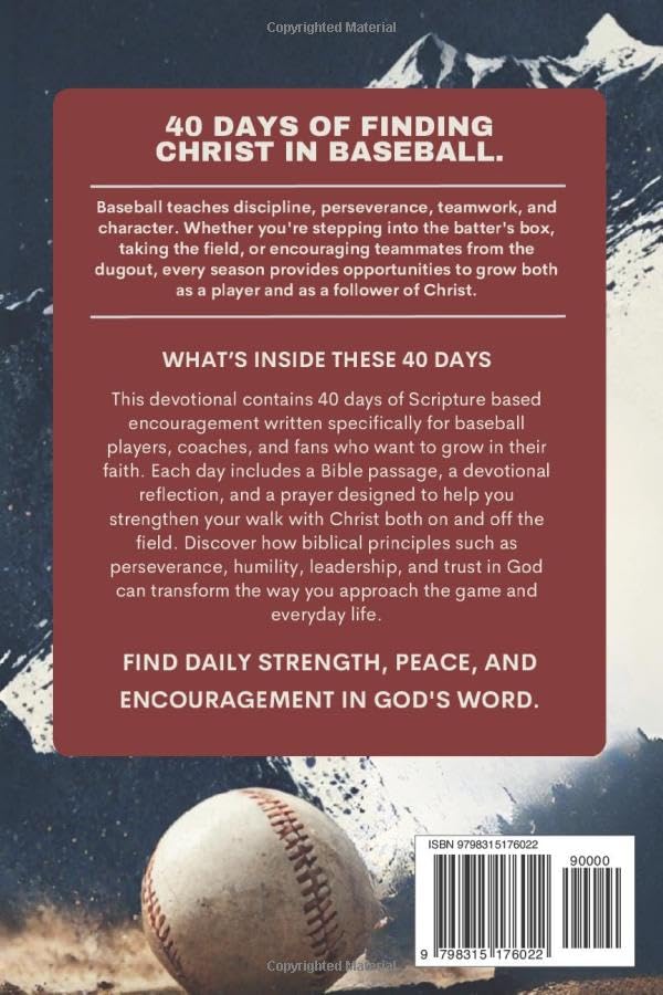 The Men's Baseball Devotional: A 40-Day Baseball Devotional for Men Who Love God and the Game