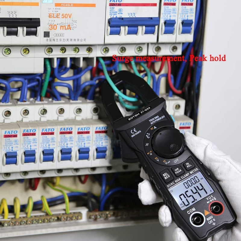 [Australia - AusPower] - ZOYI QS9 Multimeter AC/DC Digital Clamp Meter Tester 6000 Counts Auto-Ranging Multimeter Smart Pliers Current Ammeter Cap Temp Diode Capacitor Voltage 